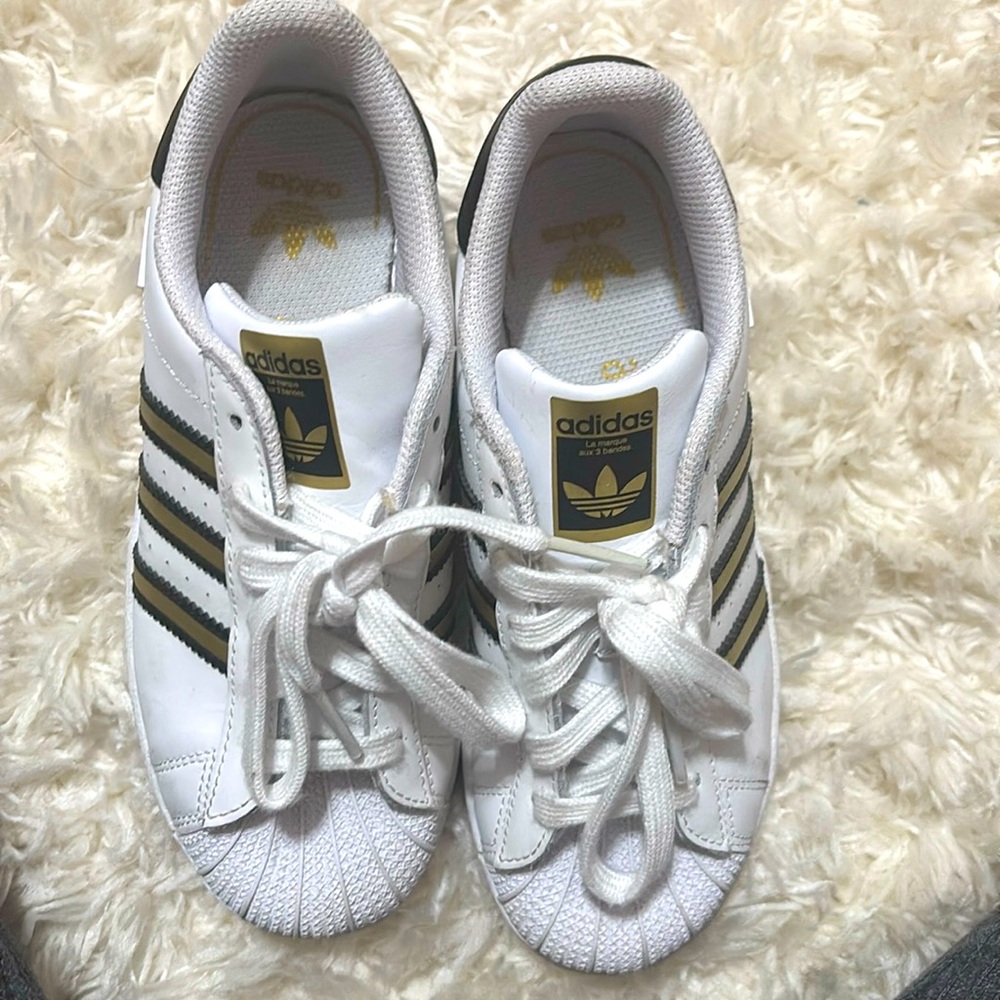 Adidas white sneakers